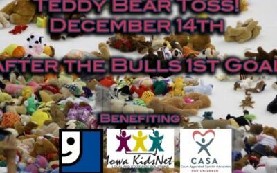 Teddy Bear Toss Saturday!