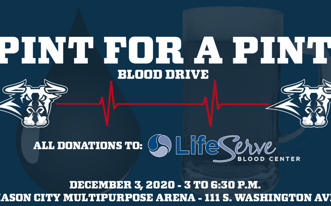Bulls Announce “Pint For a Pint” Blood Drive
