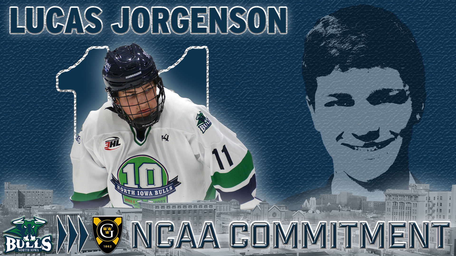 Bulls Commitment 2020-21 LUCAS JORGENSON GUSTAVUS