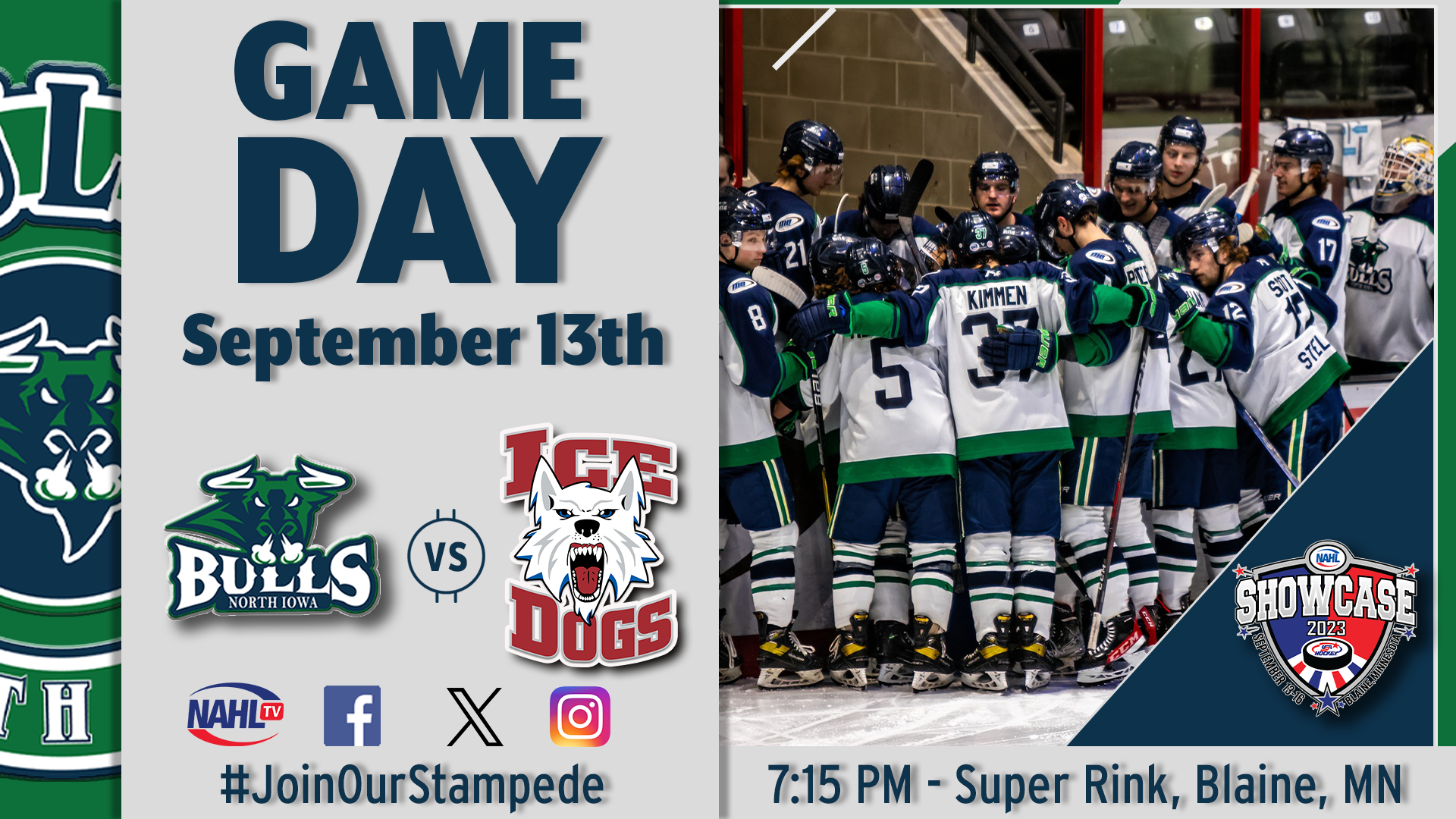 Bulls Ice Dogs Gameday 9 13